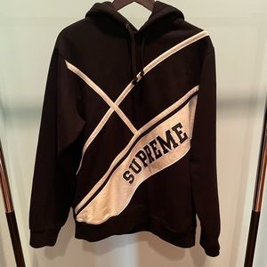 Big logo supreme hoodie